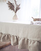 obrusy i serwetki Lniany obrus z falbanką  heavy linen NATURAL 7