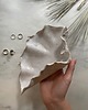 pojemniki na biżuterię Podstawka na Biżuterię Ceramiczna Muszelka Muszla Perłowa 4