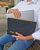 etui na laptopa PERSONALIZOWANE ETUI na laptopa żółty zamek imię 1