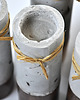 świeczniki i świece Komplet 4 świeczników - cement podparty drewnem 4