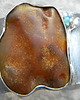 bransoletki wire wrapping Bursztyn / chalcedon -  bransoleta mankiet CUFF 3