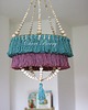 lampy wiszące Boho Lampa Abażur z Chwostami-Katja Zielona śliwka 3