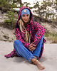bluza z kapturem damska Candy Long hoodie Pink Zebra 2