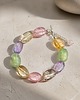 bransoletki z kamieni naturalnych Bransoletka Rainbow Faset, fasetowany fluoryt naturalny 2