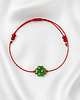 bransoletki na sznurku Bransoletka szczęścia z zieloną koniczynka 1