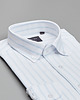 koszule męskie Koszula w paski passa 00544 długi rękaw biały slim fit 2