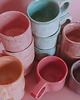 filiżanki Porcelanowa Filiżanka Espresso Różowy Piwonia 7