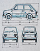 t-shirty męskie koszulka FIAT 126 MALUCH GRAY tshirt 1