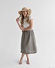 spódnice midi Lniana Spódnica LILY TRUE GRAY 5