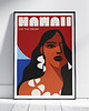 plakaty Plakat, Hawaii, Hawaje, dziewczyna, kobieta 1