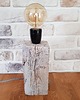 lampy stołowe Lampa LOFT drewno z recyklingu 4
