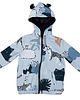 bluzy dla chłopców HOODIE - jasna śnieżna pantera 1