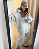 bluza z kapturem damska Bluza Restful grey z kapturem na zamek 3