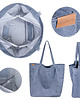 torby na ramię Lazy bag torba ciemnoniebieska na zamek / vegan 1