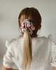 gumki do włosów Satynowa gumka satynowa scrunchie owijka frotka orientalny róż MAXI 1