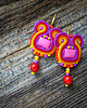 kolczyki soutache Etniczne i kolorowe kolczyki soutache 1