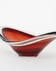 patery i talerze Patera rubinowa, szkło Murano, włoski design, lata 60, produkcja: Włochy 3