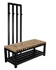 ławki Ławka Metalowa Z Wieszakiem Loft Siedzisko Drewno Lite Dąb LM-80 1