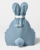 pufa dla dziecka Pufa siedzisko Funny Bunny VELVET- Niebieska 4