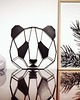 Ozdoby na ścianę Panda Geometryczna -  3D dekoracja na ścianę do pokoju dziecka 2