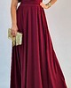sukienki maxi damskie Sukienka wieczorowa maxi bordowa drapowana 36-56 2