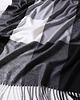 szale damskie Szalik Damski kaszmirowy wełna czarny szary biały 1