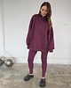 bluza bez kaptura damska Bluza Patchouli zamek mauve wine 6
