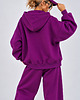 bluza z kapturem damska Bluza Hoodie - Plum 2