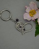breloki Oryginalny brelok serce, breloczek ametyst wire wrapping 1
