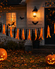 dodatki - różne Halloween 2026 Girlanda na imprezę do ogrodu- wstążki na sznurku 3,5m 4