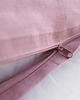 poduszki gładkie Lniana Poszewka Na Suwak DUSTY PINK 5