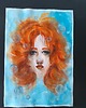 grafiki i ilustracje PROMOCJA! Under the sea obraz akwarela 30x42 syrenka Ariel morze portret 1