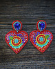 kolczyki soutache Kolekcja Frida - kolczyki kolorowe serca 4