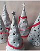 dekoracje świetlne Piękna choinka - lampion ceramiczny z prawdziwym złotem 7