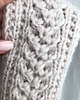 opaski do włosów Wiosenna opaska wełniana handmade natura ecru styl wiktoriański 3