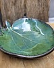 pojemniki na biżuterię Ceramiczna podstawka pod biżuterię w kształcie liścia 1