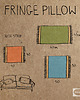 poduszki gładkie Poszewka na poduszkę boho THE FRINGE PILLOW czerwona 4