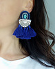 kolczyki soutache Duże i etniczne kolczyki boho z chwostami 1