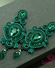 kolczyki soutache Szmaragdowe kolczyki sutasz 3