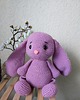 misie i maskotki Ręcznie robiony królik amigurumi, maskotka 25 sm 2