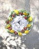 zegary Duży ceramiczny zegar ścienny z cytrynami kuchnia śródziemnomorska 5