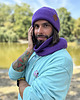 czapki damskie Męska bawełniana czapka beanie logo ekoskórka Fiolet 4