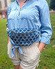saszetka nerka Nerka welurowa Morocco Blue 2