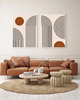 grafiki i ilustracje DWA PLAKATY mid century abstrakcyjne 1