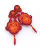 kolczyki soutache Lato w kolorze czerwonym 4