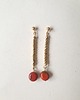 kolczyki z kamieniami Kolczyki ROOTS hematyt, jaspis czerwony 2