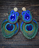 kolczyki soutache Peacock Eye-kolczyki soutache 2