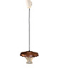lampy wiszące Miedziana, rustykalna lampa wisząca, VEB Narva Leuchten, Niemcy, lata 70. 3