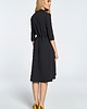 sukienki midi damskie Sukienka na zakładkę-czarna(S-099) 1