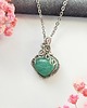 wisiory Naszyjnik Amazonit stal chirurgiczna wisiorek handmade wirewrapping 2